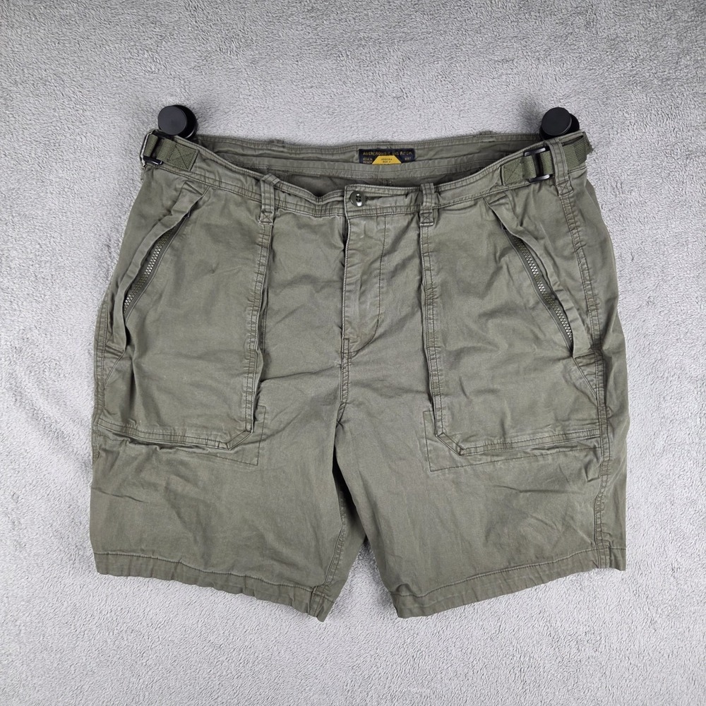 Vintage Abercrombie & Fitch Cargo Shorts Mens 38 Green Baggy Paratrooper Y2K